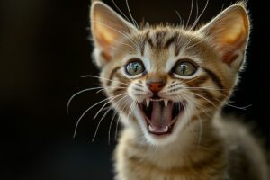 dentes dos gatos
