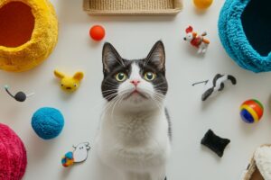 Brinquedos e acessórios para gatos