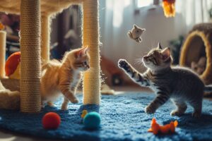 Brincadeiras e exercícios para gatos