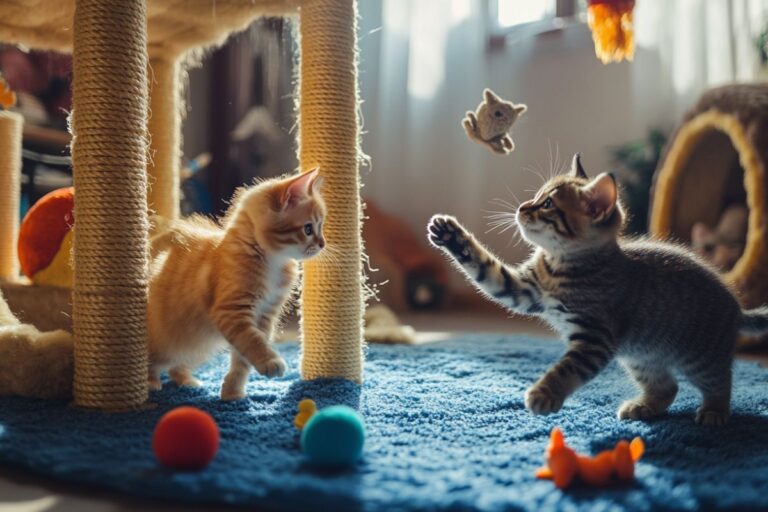 Brincadeiras e exercícios para gatos