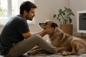 Construindo confiança com seu cão.
