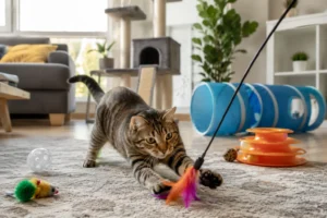 Brincadeiras e exercícios para gatos, caminho para uma vida saudável e feliz.