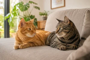 Os benefícios de ter mais de um gato.