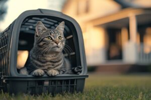 mudança tranquila para gatos