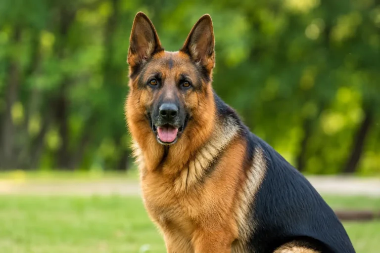 Pastor alemão, um cão muito inteligente e leal.