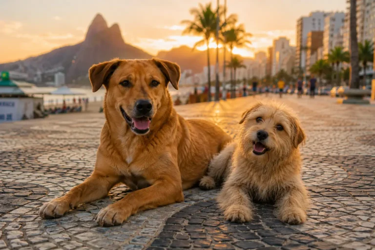 Cão caramelo e cão fiapo de manga, preferencias nacionais.