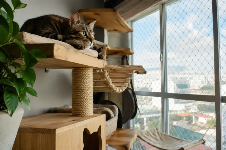 Como fazer um gatil para o bem estar do seu gato.