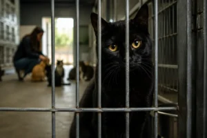 Gatos pretos não são escolhidos na hora da adoção