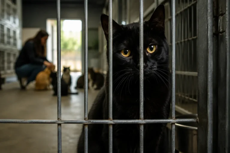 Gatos pretos não são escolhidos na hora da adoção