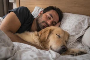 Cão pode dormir na cama com seu tutor?