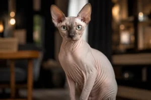 Raças de gatos sem pelos.
