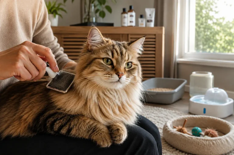 Higiene felina, essencial para a saude do seu gato.