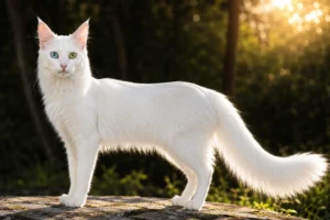 Angorá turco, uma das raças de gato mais antigas.