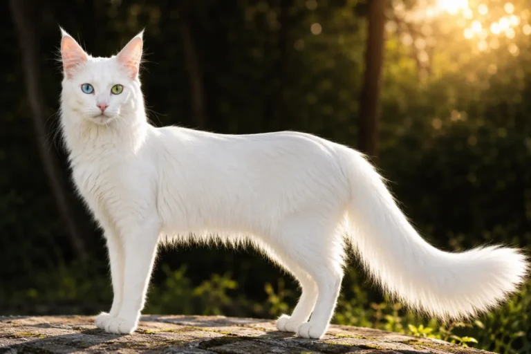 Angorá turco, uma das raças de gato mais antigas.