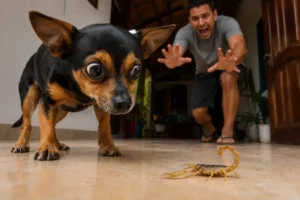 Picada de escorpião em cães, saiba como evitar e cuidados para socorrer.