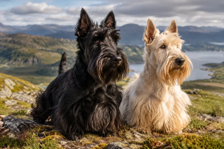 Conheça o Scottish Terrier, um cão extraordinário, pequeno e robusto.